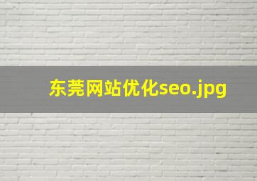 东莞网站优化seo