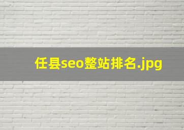 任县seo整站排名
