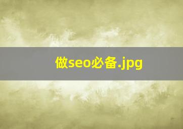 做seo必备