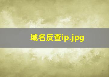 域名反查ip