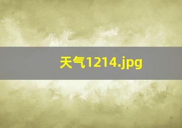 天气1214