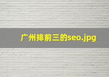 广州排前三的seo
