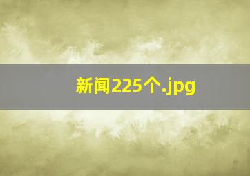 新闻225个