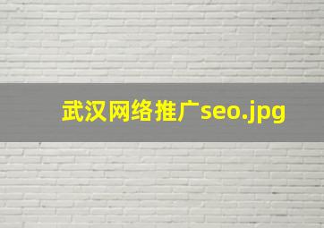 武汉网络推广seo