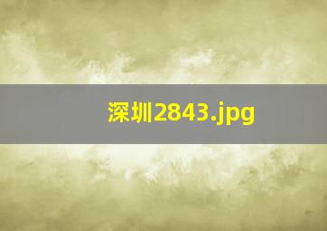 深圳2843