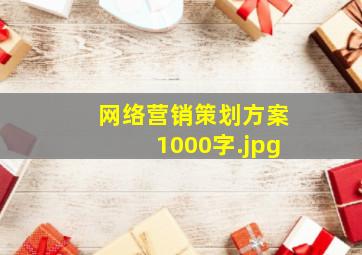 网络营销策划方案1000字