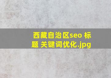 西藏自治区seo 标题 关键词优化