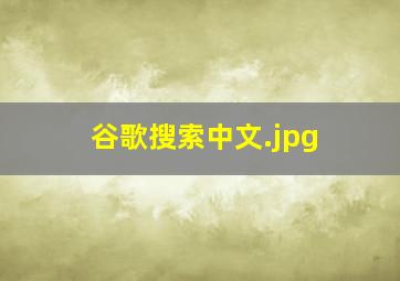 谷歌搜索中文