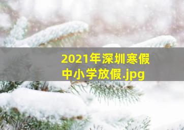 2021年深圳寒假中小学放假
