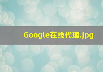 Google在线代理