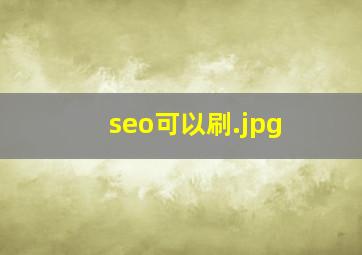 seo可以刷