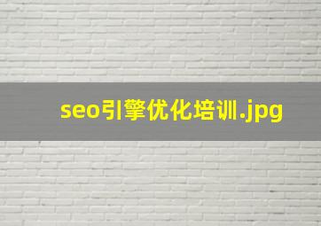seo引擎优化培训