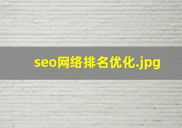 seo网络排名优化