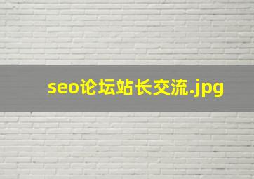 seo论坛站长交流